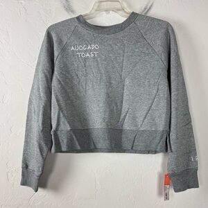 Target Colsie Sweater Pullover‎ Sweatshirt Knit Top Grey Heather Fleece Crewneck